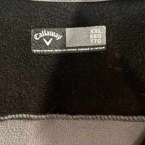Men’s Callaway XXL quarter zip gray/black golf jacket